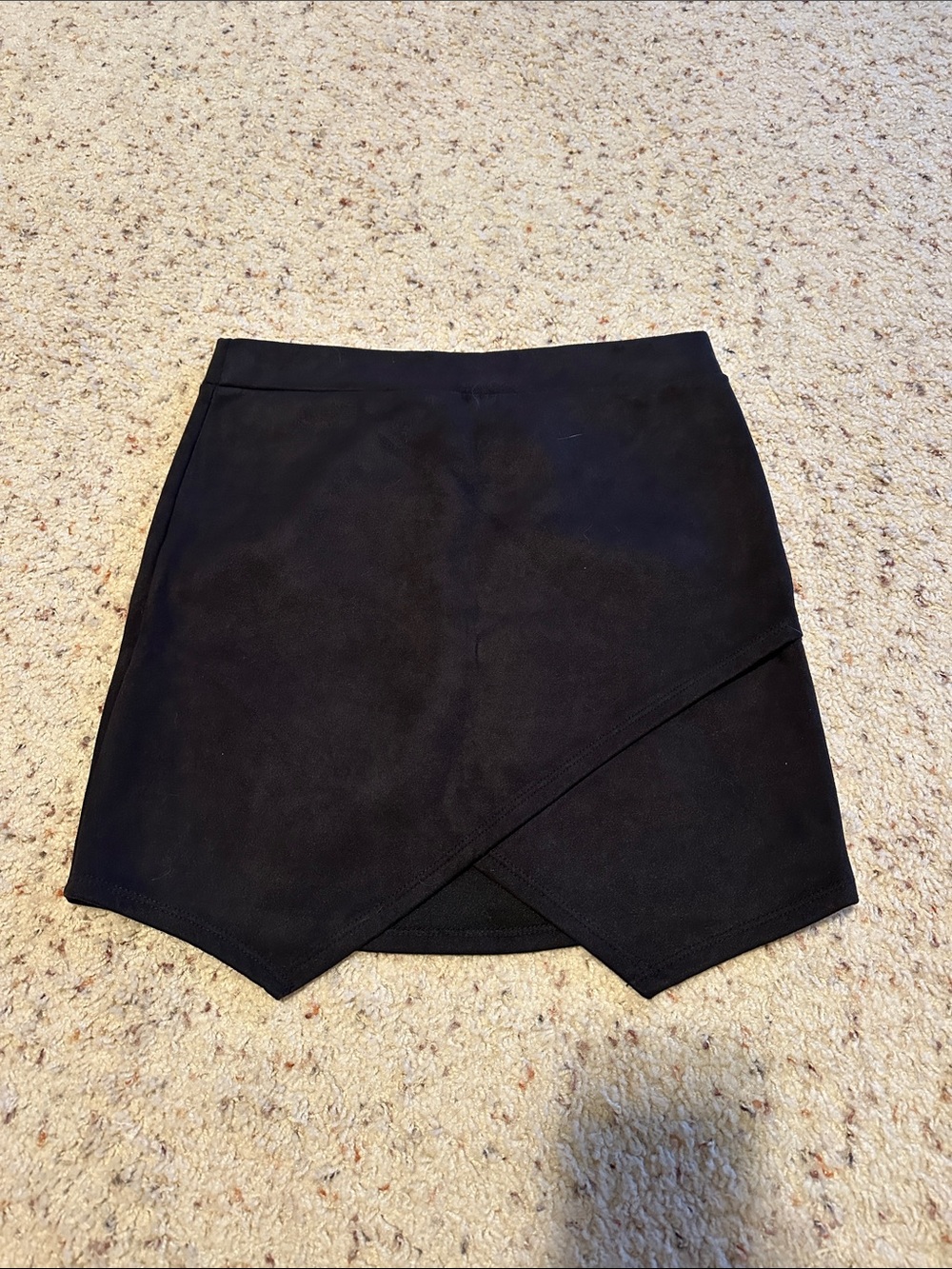 Newbury Kustom Black Asymmetrical Wrap Skirt